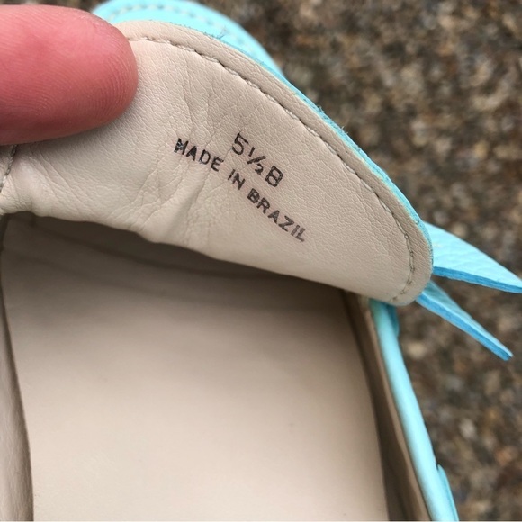TALBOTS Slip On Mint Gisele Leather Loafers Slides Flats BUTTERFLY SHOES 5.5 B‍‍ - Picture 15 of 16